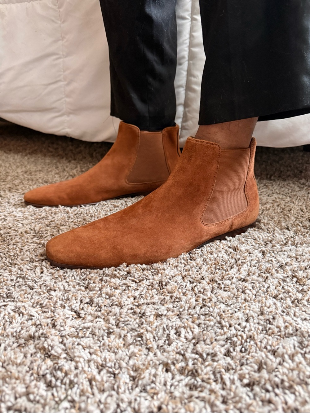 Aldo Men's Suede Chukka Boots in Cognac